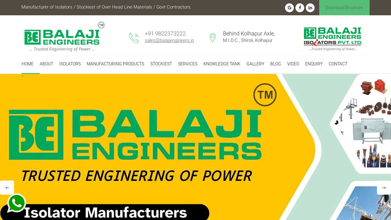 Suppliers of High Tension Electrical Materials in Maharashtra | Top Electrical Equipment Companies In India |Top Electrical Contractors In Kolhapur