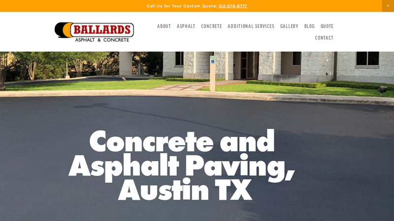 Ballards Asphalt & Concrete Paving, Repair, Austin, TX, Round Rock, Pflugerville