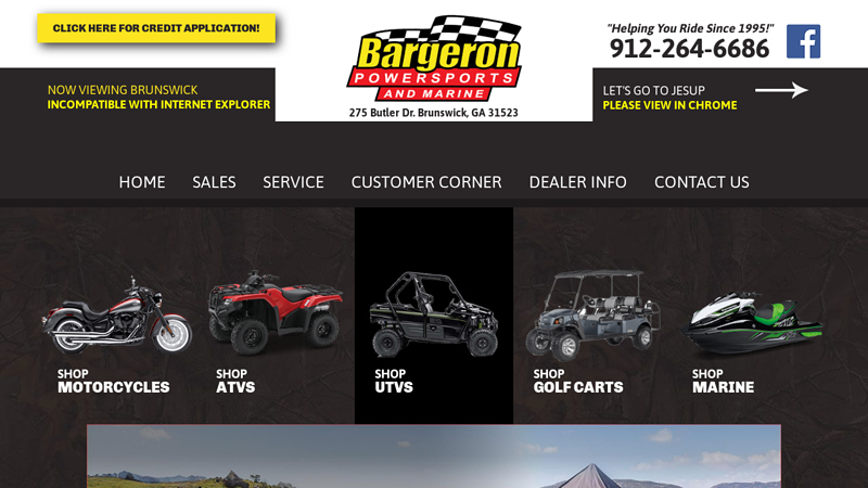 Bargeron Powersports of Brunswick | New & used powersports dealership specializes in new & used sales, service & parts. Brunswick, Georgia.