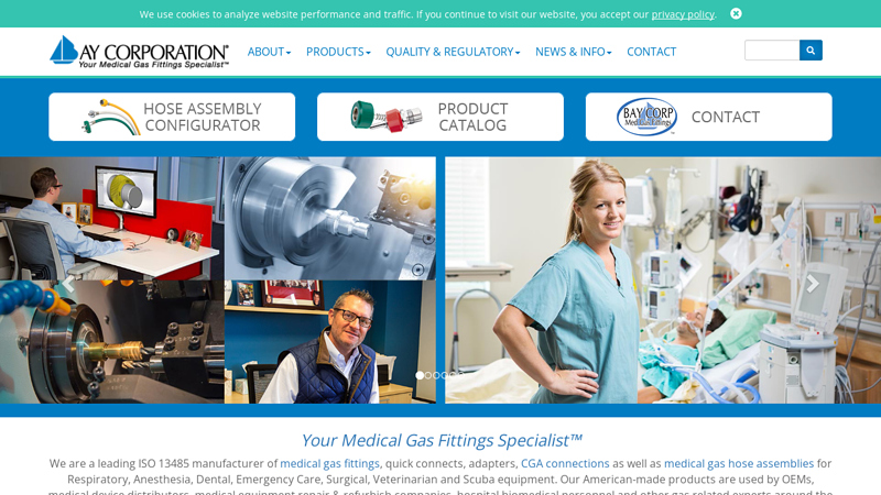 Bay Corporation: Medical Gas Products Manufacturer