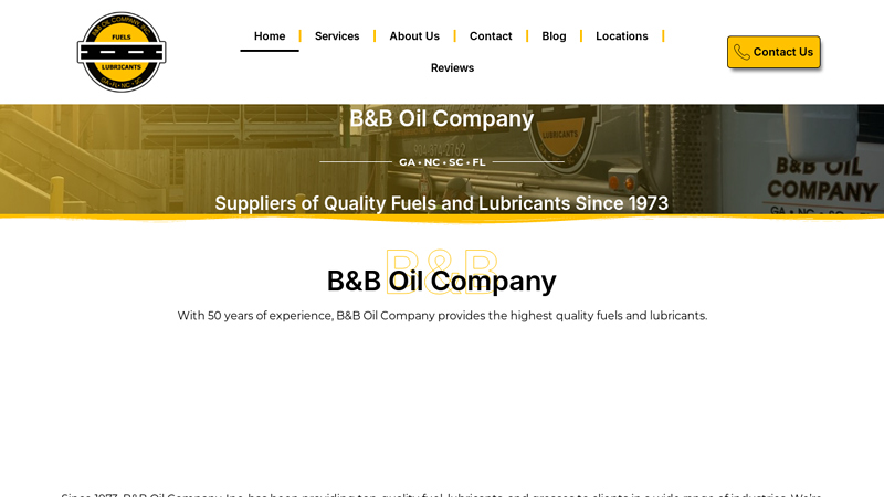 B&B Oil Company | Delivery Quality Fuels, Diesel, & Lubricants Since 1973