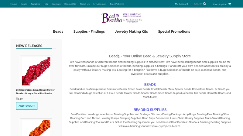 Specialty Beads, Jewelry Making Kits & Supply Store | Bead3.com