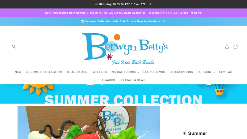 Kids Bath Bombs with Toys Inside - Berwyn Betty