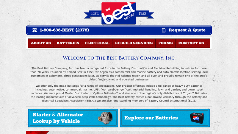 The Best Battery Company, Inc. | Baltimore, MD