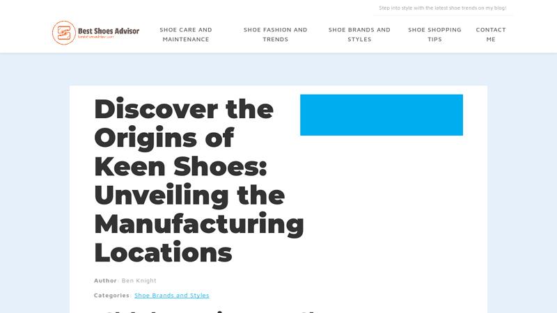 Image of Discover the Origins of Keen Shoes: Unveiling the Manufacturing ...