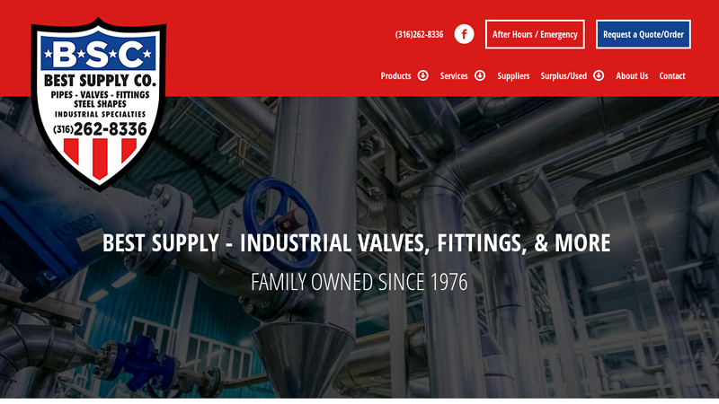 Industrial Fittings and Valves - Best Supply Company