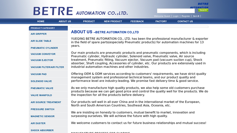 YUEQING BETRE AUTOMATION CO.,LTD.