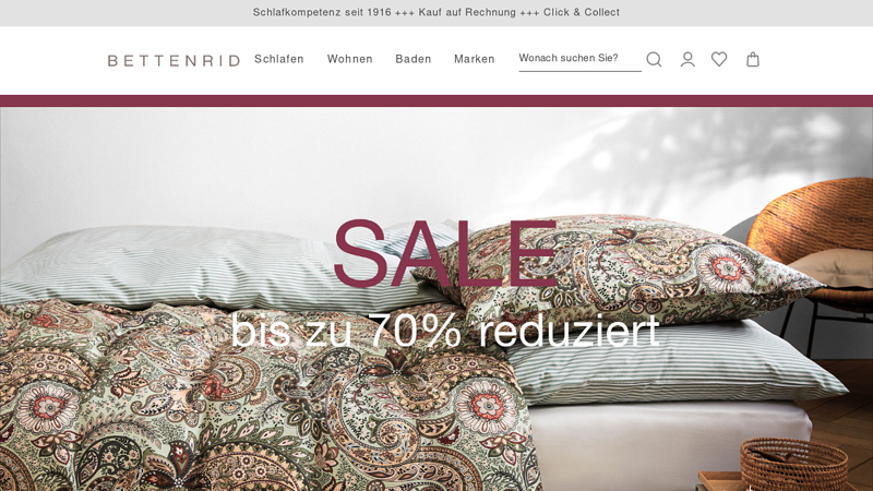 Ihr Schlaf in besten H?nden | Startseite | BETTENRID Online Shop