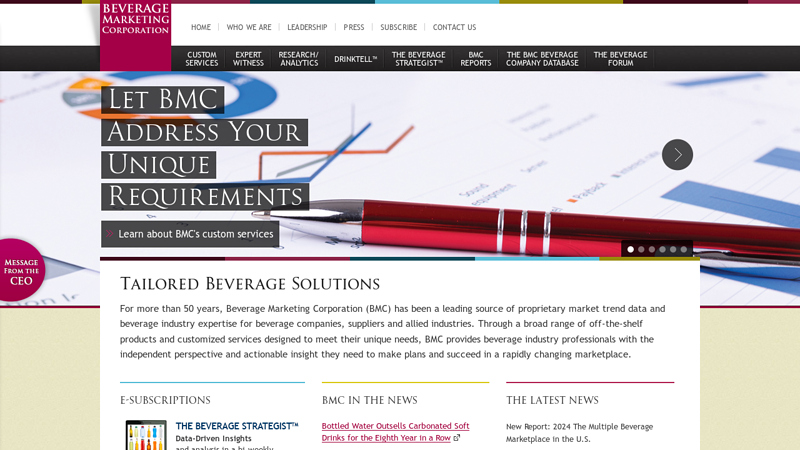 Beverage Marketing Corporation | Beverage Data, Expert Witness Services, Trend Data and Market Reports for the Global Beverage Industry