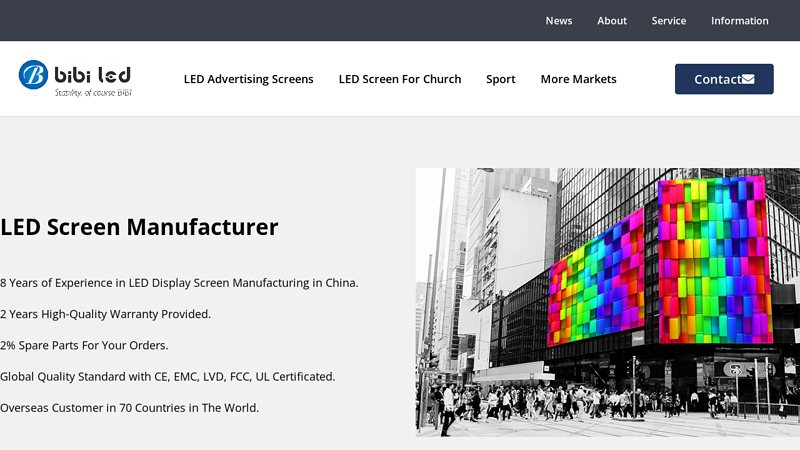 LED Screen Manufacturer in China - BiBi LED