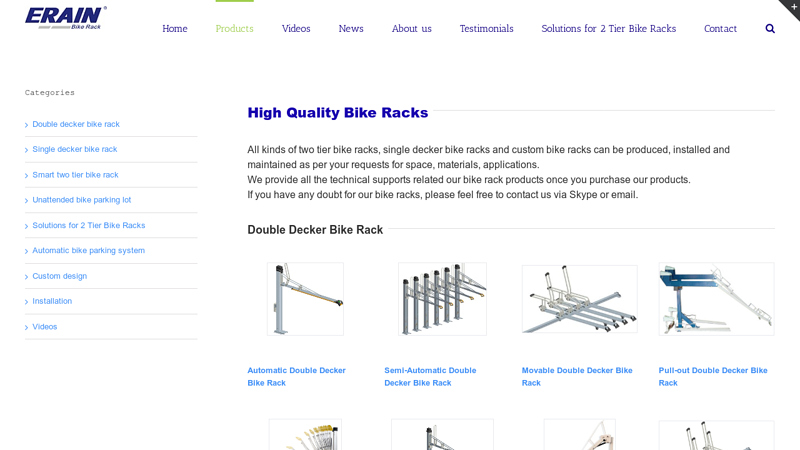 Image of Bike Rack Manufacturer in China, Double Decker, Two Tier Bicycle Rack ...