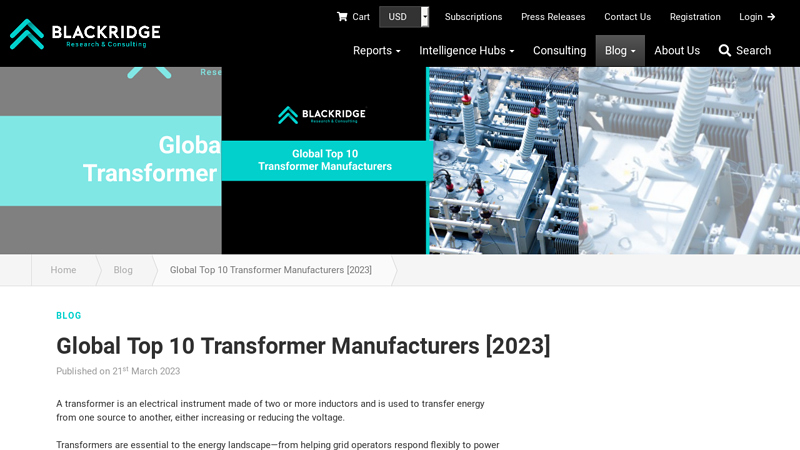 Image of Global Top 10 Transformer Manufacturers [2023]