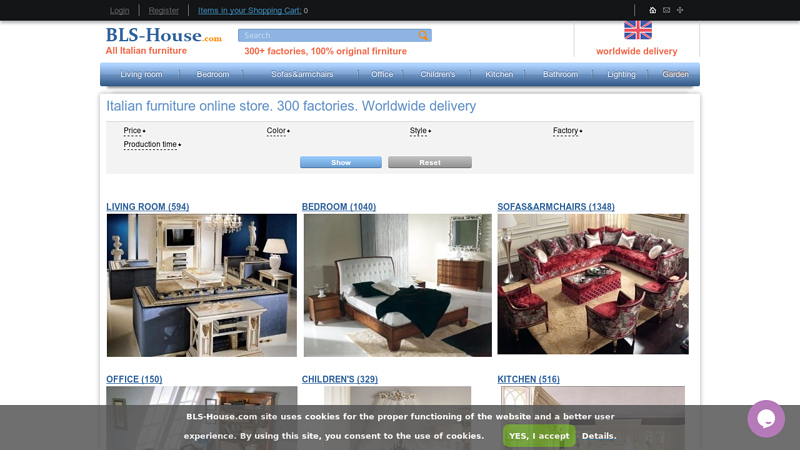 Italian furniture online store. 300+ factories. Worldwide delivery