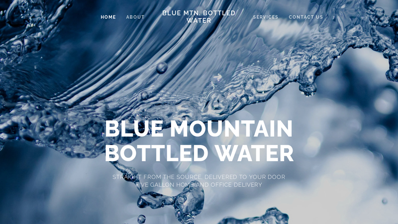 Blue Mtn. Bottled Water