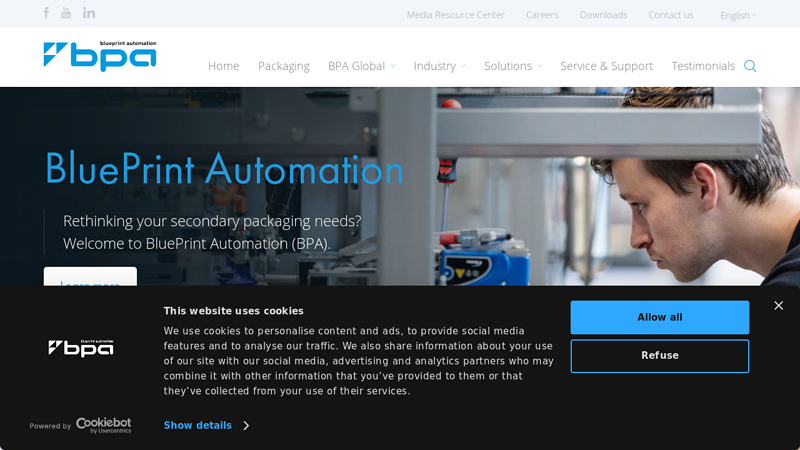 Packaging Machines Manufacturer | Packaging Automation | Blueprint Automation