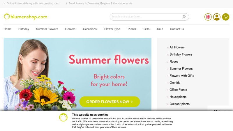 Send flowers ? Flower delivery with blumenshop.com