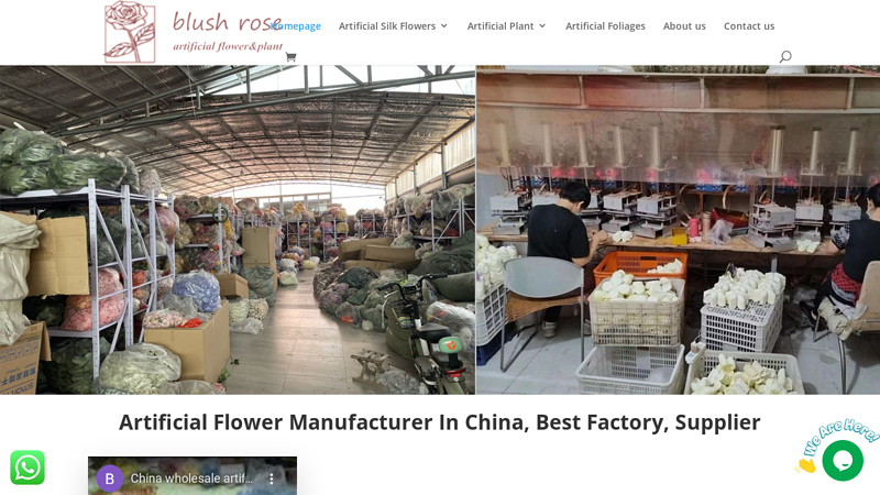 Image of Artificial Flower Manufacturer & Factory & Supplier China | Blush-Rose