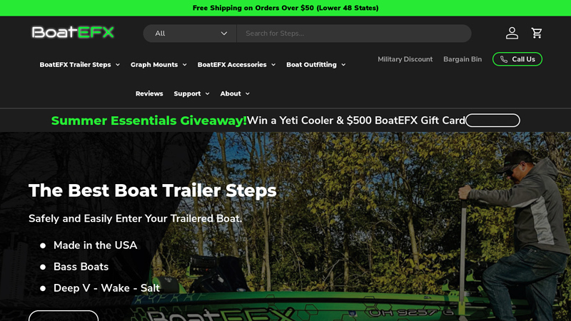 BoatEFX: Boat Trailer Steps; BoatEFX: Boat Trailer Steps