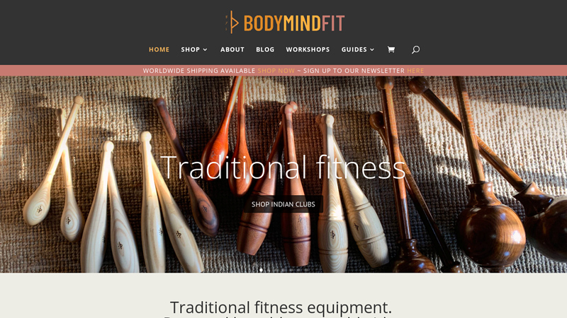 CLASSIC WOODEN FITNESS EQUIPMENT C hand-crafted primal fitness