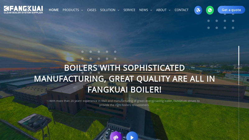 Gas fired boiler,Steam boiler,Hot water boiler,Electric boiler - FangKuai Boiler