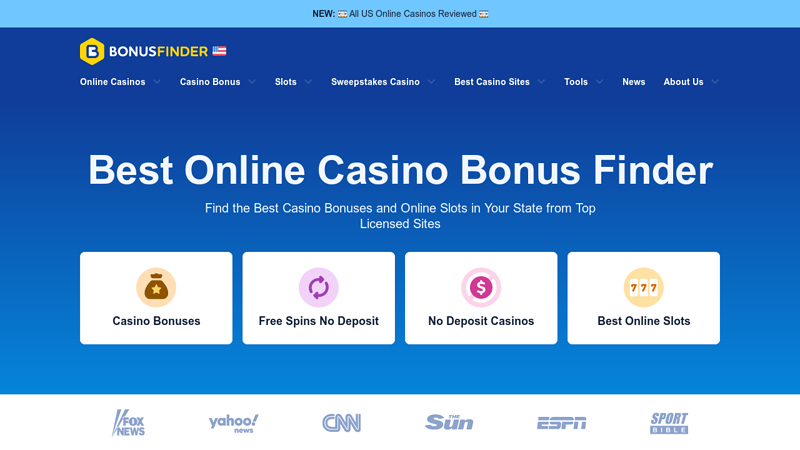 BonusFinder ??? Best Online Casino Bonus Database in the US