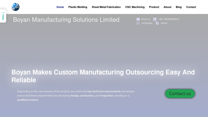 Low cost and reliable custom manufacturing service provider | Boyan