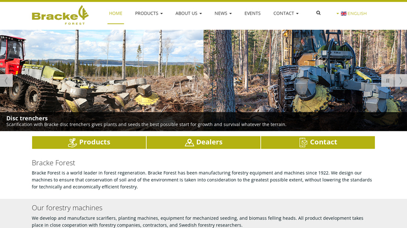 Forestry equipment and machines manufacturer - Bracke Forest AB