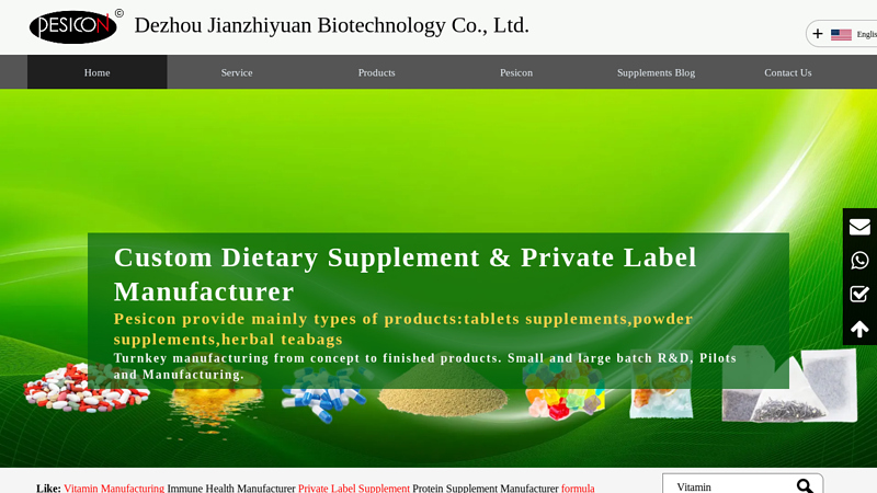 Image of Supplement Contract Manufacturer in China_Shandong Pesicon Holdings Co ...