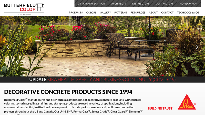 Decorative Concrete Products and Colors - Butterfield Color