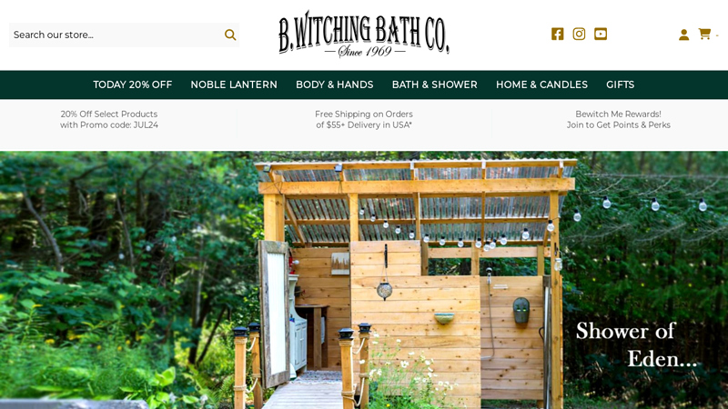 B.Witching Bath Co. Award-winning personal care and candles