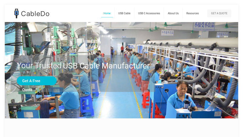 USB cable manufacturers in China | Cabledo