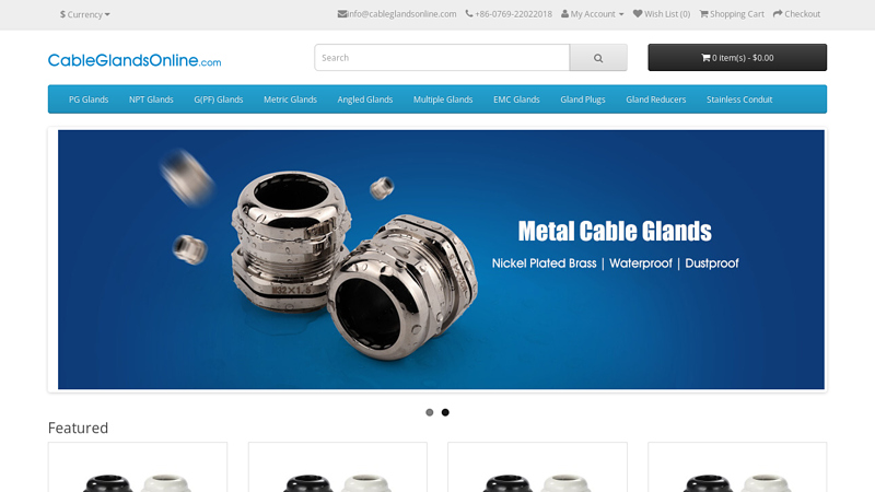 Waterproof Cable Glands Online