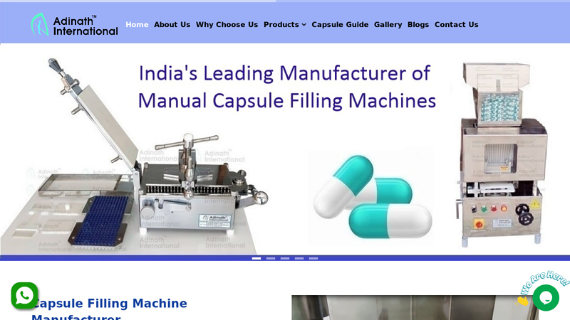 Capsule Filling Machine Manufacturer, Supplier & Exporter in India