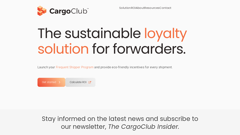 CargoClub | The sustainable loyalty solution for forwarders.