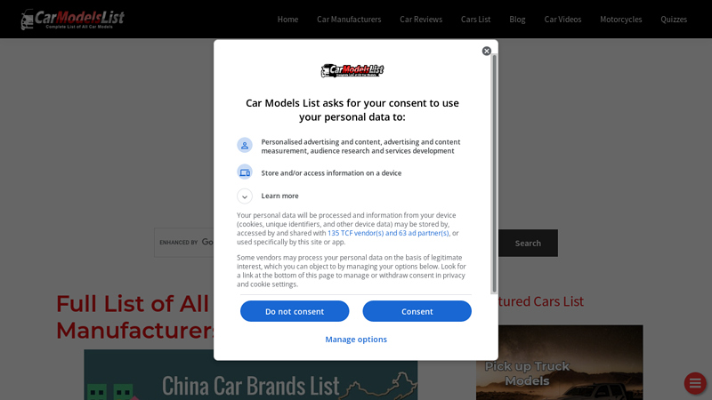 Image of Full List of All China Car Models | Car Models List