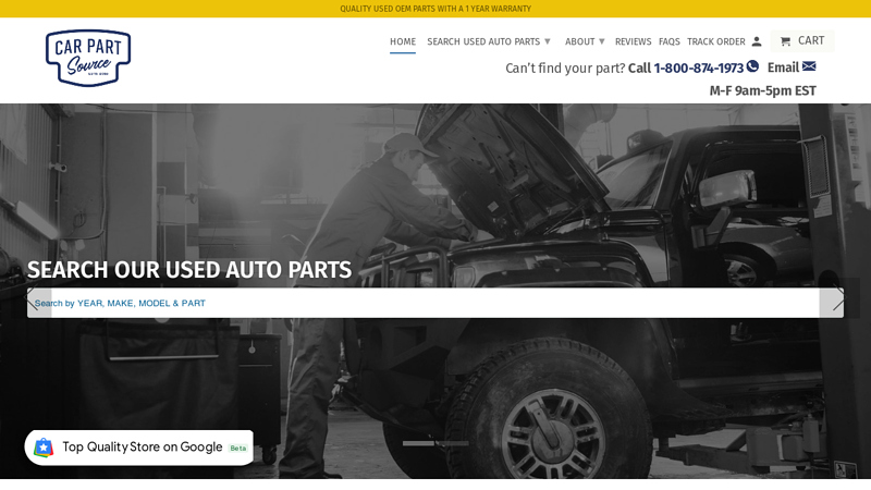 CarPartSource - Reliable Used Auto Parts | Buy ABS & Transfer Cases +