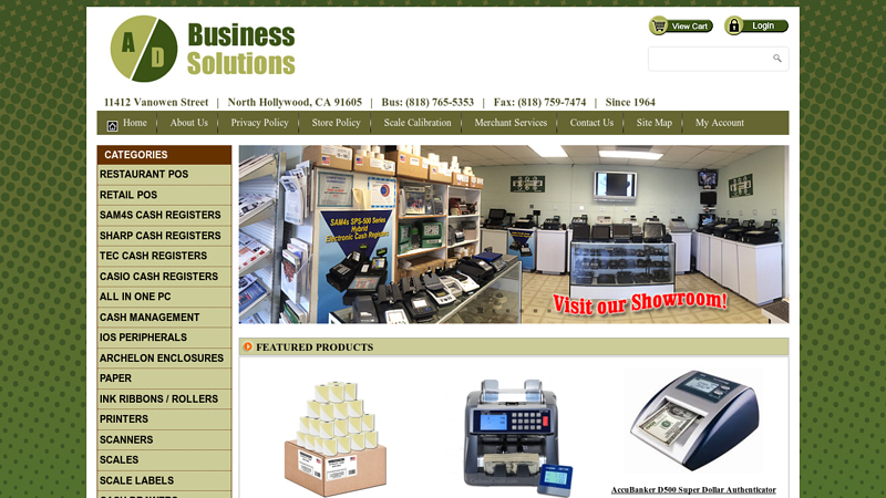 AD Business Solutions - Cash Registers, Point of Sale, Hardware, Software, Supplies