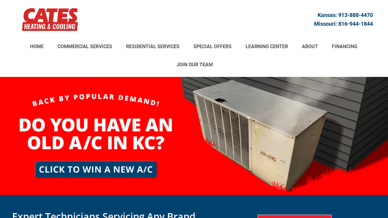 Cates Heating and Cooling: Top-Rated HVAC Services in Kansas City