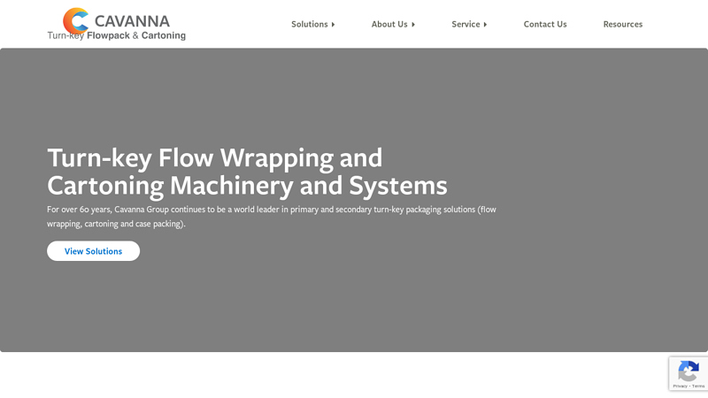 Cavanna North America: Packaging & Flow Wrapper Manufacturers