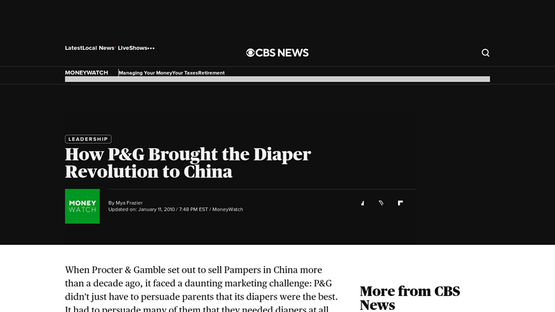 Image of How P&G Brought the Diaper Revolution to China