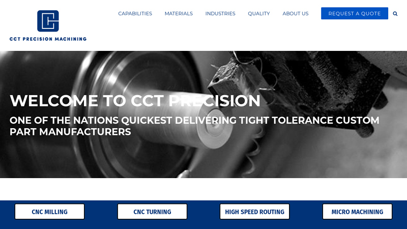 Quality Precision Machining | CCT Precision Machining