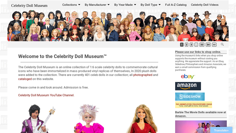 Celebrity Doll Museum - A Museum of Vinyl Celebrity Dolls