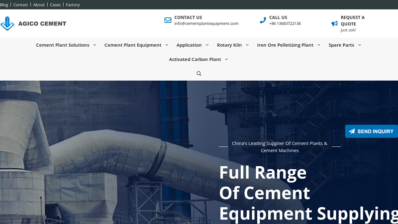 Cement Equipment In Cement Plant | AGICO Cement Plant Manufacturers