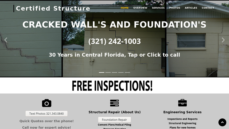 Certified Structure and Foundation Inc. - Foundation Repair Specialists