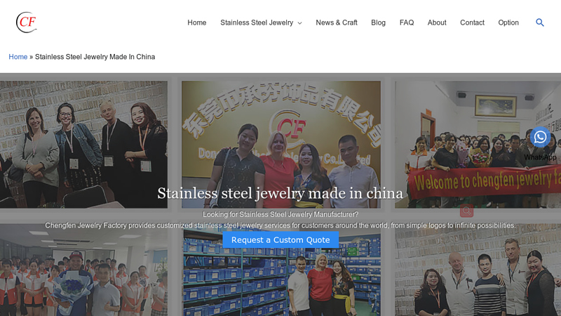 Image of Custom Stainless Steel Jewelry Manufacturer | CF Jewelry