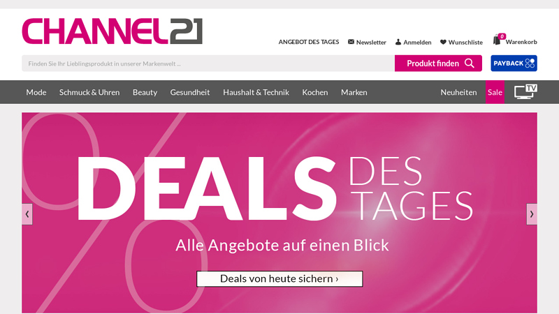 Mode, Beauty, Technik & mehr bei CHANNEL21