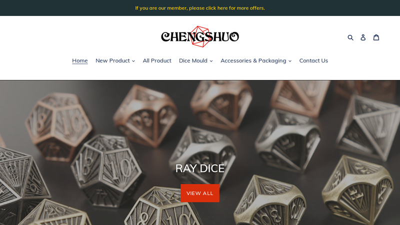 CHENGSHUO|Supplier of high-quality metal dice C Chengshuo dice wholesale