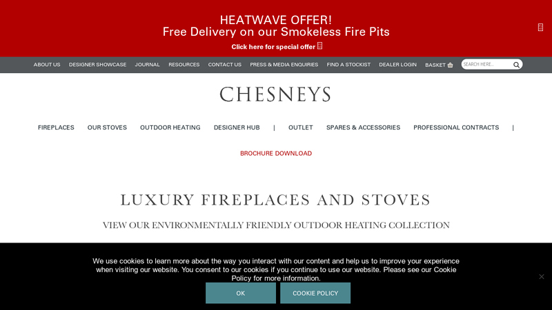 Chesneys: UKs Luxury Fireplaces And Stoves Leading Supplier