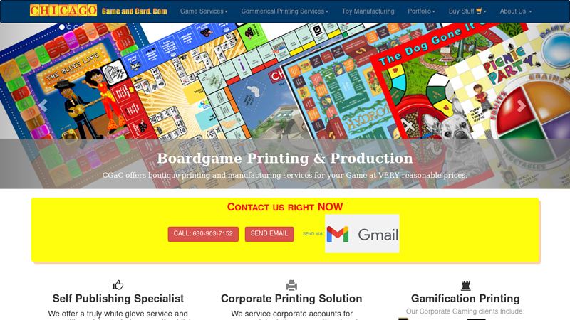 CGaC | Game Design, Print, and Production