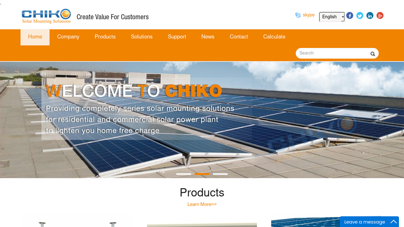 Chiko Solar Mounting System | Mounting Factory Shanghai China | Top Solar Mounting System